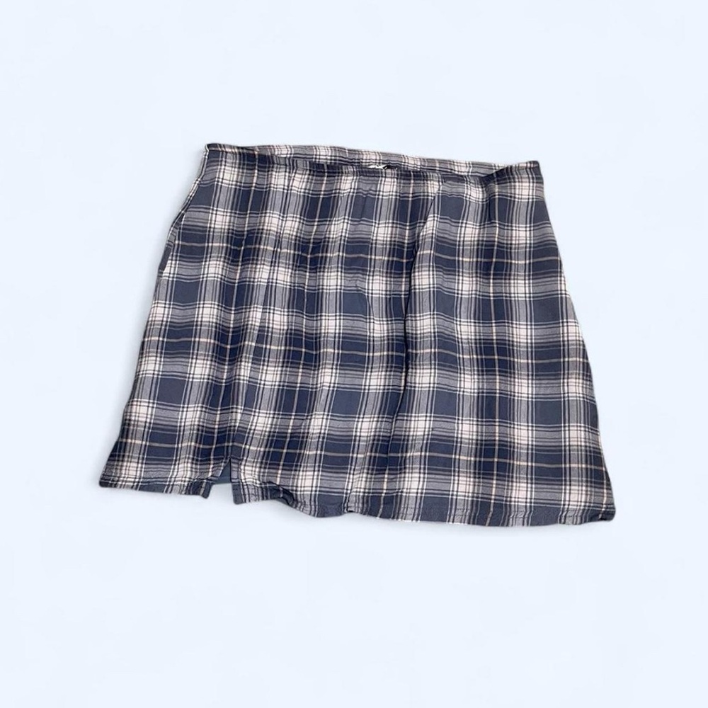 American Eagle Outfitters Blue Plaid Skirt